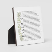 Psalm 91 Waterverf EucalyptusBijbelkunst Fotoplaat (Voorkant)