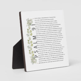 Psalm 91 Waterverf EucalyptusBijbelkunst Fotoplaat