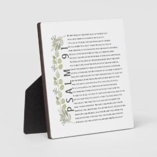 Psalm 91 Waterverf EucalyptusBijbelkunst Fotoplaat