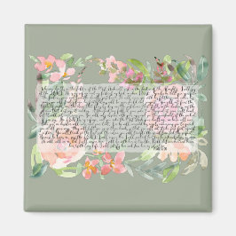 Psalm 91 waterverf magneet