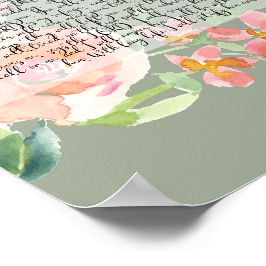 Psalm 91 waterverf poster (Hoek)