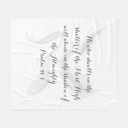 Psalm 91 Zachte en gezellige deken (Voorkant (Horizontaal))