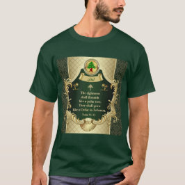 Psalm 92:12 Maronitische Kerk Ceder van Libanon T-shirt