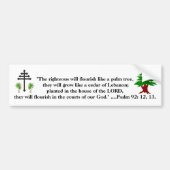 Psalm 92 Cedar of Libanon Bumpersticker (Voorkant)