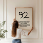 Psalm 92 Minimalistische Schrift Poster