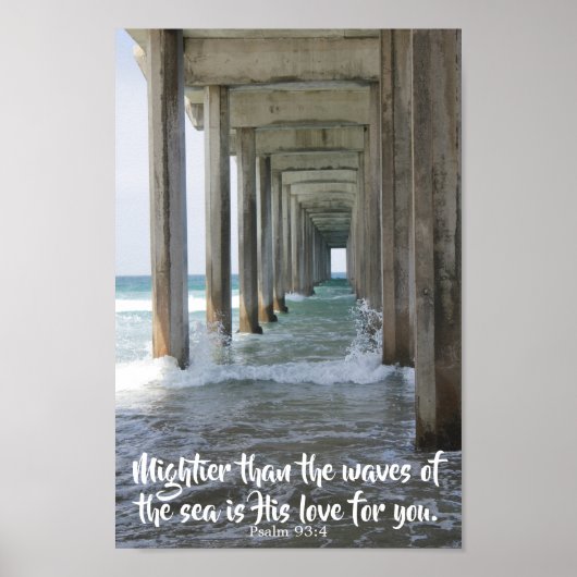Psalm 93:4 Art Print (Voorkant)