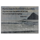 Psalm 93:4 De Heer op hoog is machtig... Snijplank (Voorkant)