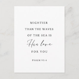 Psalm 93:4 Machtiger dan de branding Briefkaart