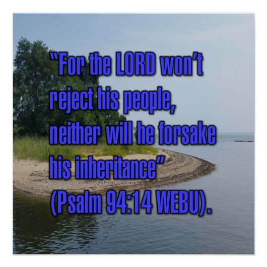 Psalm 94:14 WEBU Perfect Poster (Voorkant)