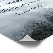 Psalm 94:19 Als mijn angstige gedachten zich verme Poster (Hoek)