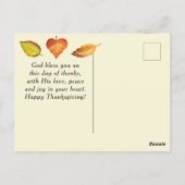 Psalm 95:2 In Zijn Aanwezigheid met Dankzegging Briefkaart (Achterkant)