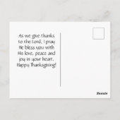 Psalm 95:2 in zijn aanwezigheid met Thanksgiving Briefkaart (Achterkant)