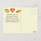 Psalm 95:2 in zijn aanwezigheid met Thanksgiving Briefkaart (Achterkant)