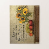 Psalm 95:2 in zijn aanwezigheid met Thanksgiving Legpuzzel (Verticaal)