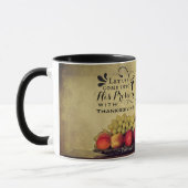 Psalm 95:2 in zijn aanwezigheid met Thanksgiving Mok (Links)