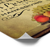 Psalm 95:2 in zijn aanwezigheid met Thanksgiving Poster (Hoek)