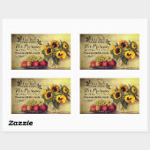 Psalm 95:2 in zijn aanwezigheid met Thanksgiving Rechthoekige Sticker (Vel)