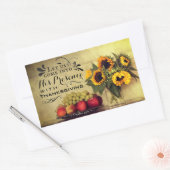 Psalm 95:2 in zijn aanwezigheid met Thanksgiving Rechthoekige Sticker (Envelop)