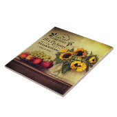 Psalm 95:2 in zijn aanwezigheid met Thanksgiving Tegeltje (Zijkant)