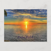 Psalm 95:3-5 Christelijke Schrift Geheugen Kaart (Achterkant)