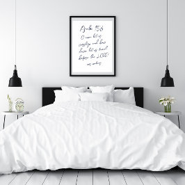 Psalm 95:6 O komt laat ons aanbidden KJV Poster