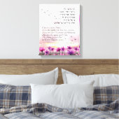 Psalm 95 Bijbelversies in het Hebreeuws en de Enge Canvas Afdruk (Insitu (Slaapkamer))