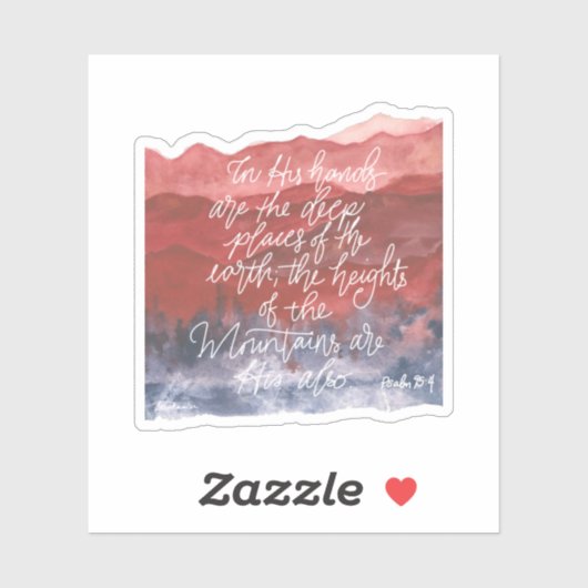 Psalm 95 sticker (Vel)