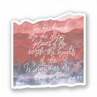 Psalm 95 sticker