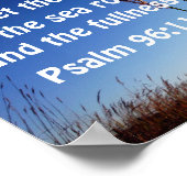 Psalm 96:11 Laat de hemel zich verheugen Poster (Hoek)