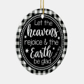 Psalm 96:11 Let the Heavens Rejoice Play Keramisch Ornament (Rechts)
