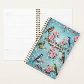 Psalm 96:1 Gepersonaliseerde bloem vogel planner (Display)