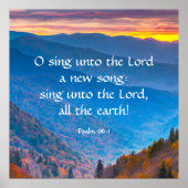 psalm 96:1 poster (Voorkant)