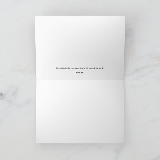 Psalm 96:1 Sunflowers Blank Kaart (Binnen)