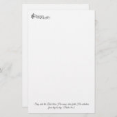 psalm 96:2 briefpapier (Voorkant / Achterkant)