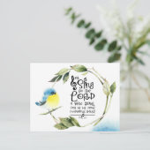 Psalm 98:1 Zing tot de Heer een nieuw lied, Bijbel Briefkaart (Staand voorkant)