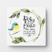 Psalm 98:1 Zing tot de Heer een nieuw lied, Bijbel Fotoplaat (Voorkant)