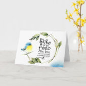 Psalm 98:1 Zing tot de Heer een nieuw lied, Bijbel Kaart (Gele Bloem)