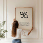 Psalm 98 Minimalistische Schrift Poster