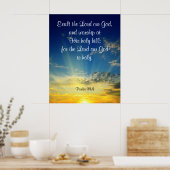 psalm 99:9 poster (Keuken)