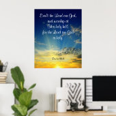 psalm 99:9 poster (Thuiskantoor)