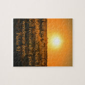 Psalm 9:1 Puzzle Legpuzzel (Horizontaal)