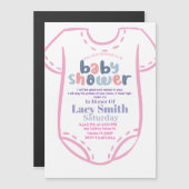 Psalm 9:2 Girl Baby Shower Invitation Magnetische Uitnodiging (Voorkant / Achterkant)
