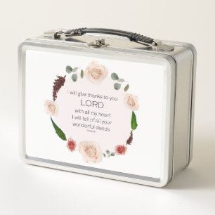 Psalm 9, zal al uw wonderbaarlijke Dingen Floral v