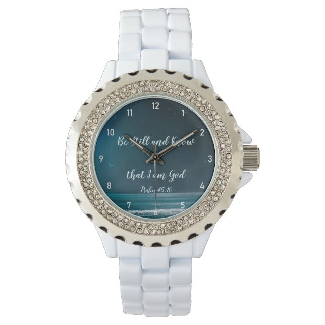 Psalm be still and know that I Am God Horloge (Voorkant)