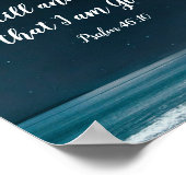 Psalm be still and know that I Am God Poster (Hoek)