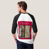 Psalm Bericht - Psalm 23 - 3/4 Lengte Wit T-shirt (Achterkant volledig)