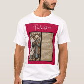 Psalm Bericht - Psalm 23 - Korte mouw Wit T-shirt (Voorkant)