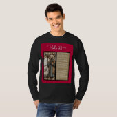 Psalm Bericht: Psalm 23 - Zwart Lange Mouw T-shirt (Voorkant volledig)