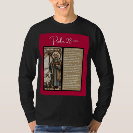 Psalm Bericht: Psalm 23 - Zwart Lange Mouw T-shirt