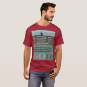 Psalm Bericht - Psalm 46-10 - Korte mouw Maroon T-shirt (Voorkant volledig)